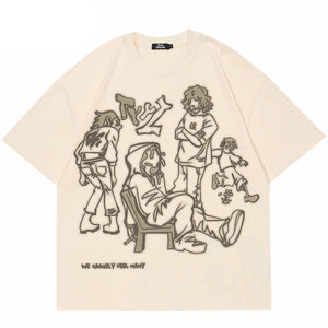 Cartoon T shirt Oversized Y2K