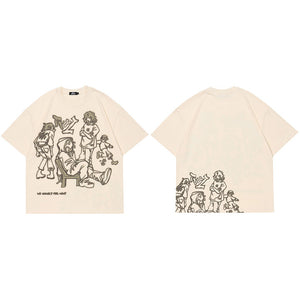 Cartoon T shirt Oversized Y2K