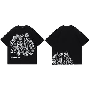 Cartoon T shirt Oversized Y2K