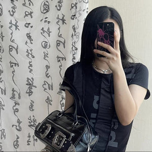 Carved Belt Buckle Y2k Purse
