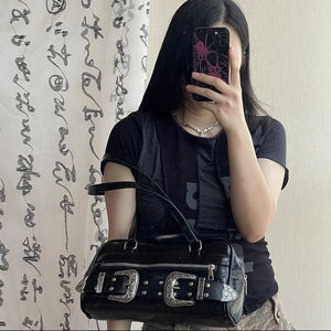 Carved Belt Buckle Y2k Purse