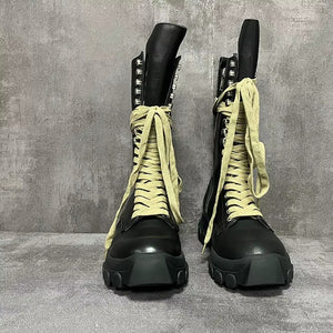 Casual Black Boots Men Cyberpunk