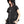 Casual Black Zipper T-shirt Women's