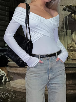 Casual Chic White Bodysuit