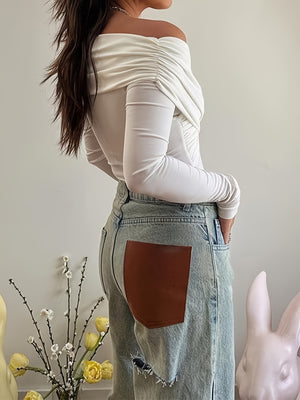 Casual Chic White Bodysuit