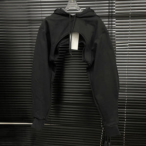 Casual Cropped Women Hoodie