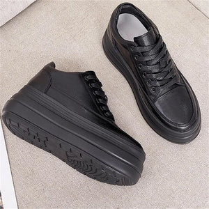 Casual Leisure Black Platform Sneakers