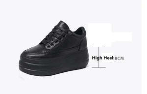 Casual Leisure Black Platform Sneakers