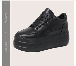 Casual Leisure Black Platform Sneakers