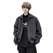 Casual Menswear Y2K Zipper Jacket