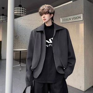 Casual Menswear Y2K Zipper Jacket
