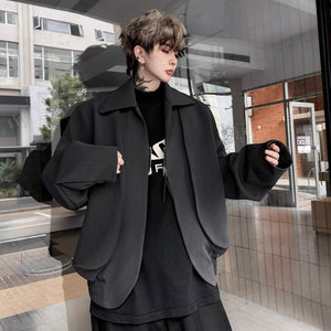 Casual Menswear Y2K Zipper Jacket