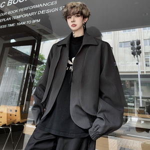 Casual Menswear Y2K Zipper Jacket