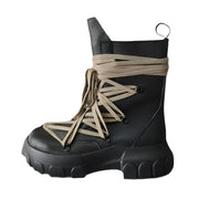 Casual Platform Black Boots Men