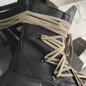 Casual Platform Black Boots Men