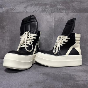 Casual Platform Men Boots Blacks