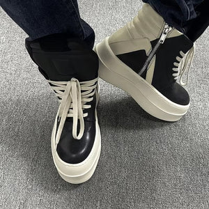 Casual Platform Men Boots Blacks