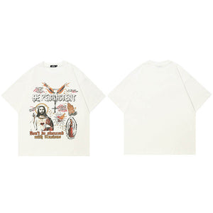 Casual Printed Y2K Graphic Tee