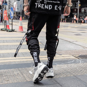 Casual Ribbon Cyberpunk Pants