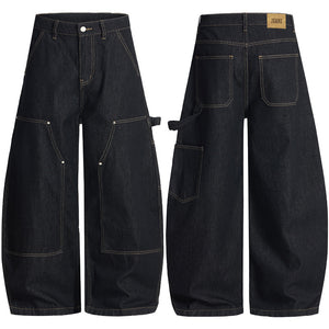 Casual Ribbon Design Y2K Jeans
