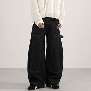 Casual Ribbon Design Y2K Jeans