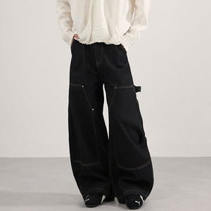Casual Ribbon Design Y2K Jeans