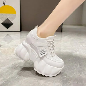 Casual White Platform Sneakers
