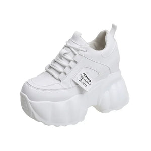 Casual White Platform Sneakers
