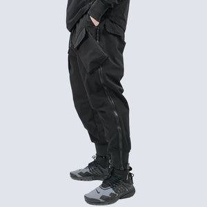 Casual Zipper Cyberpunk Pants