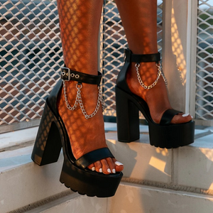 Chain Chunky Sandals