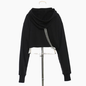 Chain Decoration Y2k Hoodies