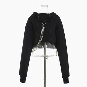 Chain Decoration Y2k Hoodies