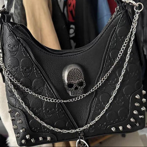 Chain Skull Cool Y2k Purse