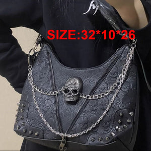 Chain Skull Cool Y2k Purse