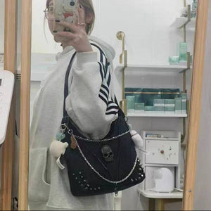 Chain Skull Cool Y2k Purse
