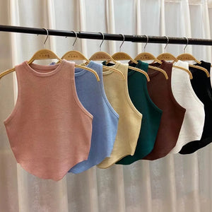 Cheap Sleeveless Crop Tops