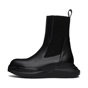 Chelsea Platform Black Boots Men