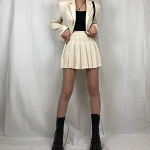 Chelsea Platform Boots White