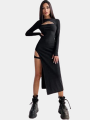 Cut-Out-Kleid mit Ausschnitt