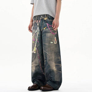 Chians Printing Y2K Jeans