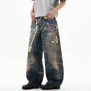 Chians Printing Y2K Jeans