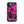Chic iPhone Pink Case for iPhone 11 Pro, back view of the magenta and black workstation scene print