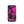 Chic iPhone Pink Case for iPhone 13 mini, back view of the magenta and black workstation scene print