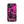 Chic iPhone Pink Case for iPhone 13, back view of the magenta and black workstation scene print