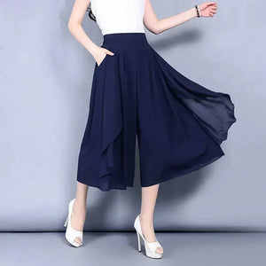 Chiffon Irregular Skirt Pants