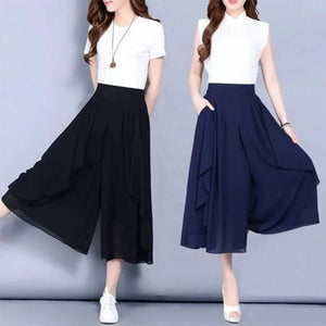 Chiffon Skirt Pants