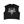 Black boxy tank top laid flat, chrome CYBER TECHWEAR emblem printed across the chest in white