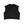 Back of the black tank laid flat, a plain panel with no print and a clean straight hem