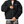 Man wearing the Chrome Y2K Zip Up Hoodie open over a white tee, hood up, hands on the metal zip