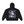 Chrome Y2K Zip Up Hoodie laid flat from the back, showing the chrome cyber girl, roses and butterflies